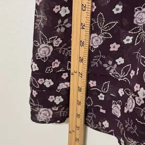Y2K Victoria’s Secret Floral Mini Slip Dress Size Medium Babydoll Purple Lace thumbnail 9