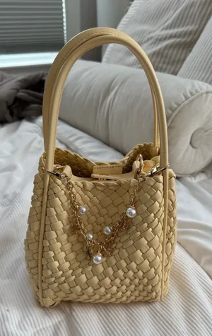 Anthropologie Hollace Tote Butter Yellow thumbnail 1