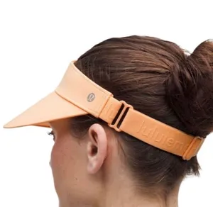 Lululemon Womens Fast Paced Wide Band Running Visor Rock Melon thumbnail 3