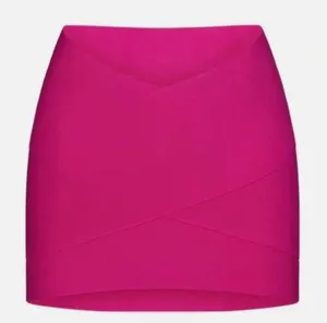 NWT SKIMS KNIT SWIM MINI SKIRT In Magenta Pink Stretch SZ-3X thumbnail 1