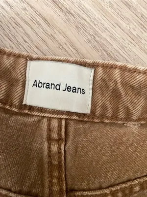 Abrand A Carrie Jeans Warm Tan Straight Leg‎ High Rise Urban Outfitters Size 24 thumbnail 6