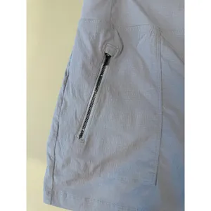 Athleta‎ Trekkie North Hiking Shorts Gray Ripstop Zip Pocket Size 14 thumbnail 3