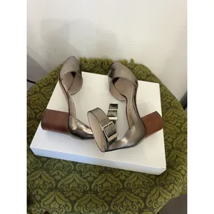 Louise Et Cie Women's Lo-Karisa Metallic Bronze Heels Sandals Size 7 1/2 us thumbnail 3