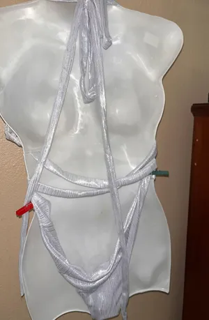 One Piece Swimwear Silver Size M thumbnail 5