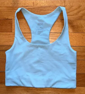 girlfriend collective Paloma‎ Racerback Tank Top Bahy Blue size XS thumbnail 1