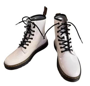 Dr. Martens Women's Zavala Combat Boots White 9 NEW thumbnail 1
