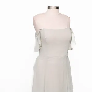 Jenny Yoo - ‎ Bridesmaid Elsie Off The Shoulder Flutter Sleeve Chiffon Dress thumbnail 11