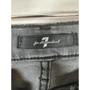 7 For All Mankind Alexa Jeans Women 27 Washed Black Minimalist Straight Leg thumbnail 7