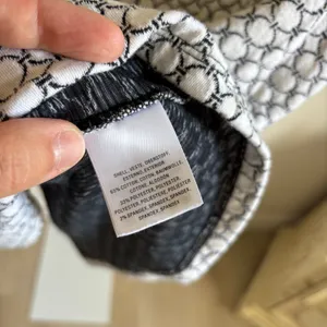 Anthropologie Maeve EUC Women's Black White Textured Astoria Peplum Top Size XL thumbnail 5