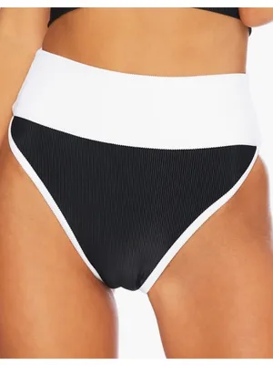 BEACH RIOT Emmy Colorblock Bikini Bottom. Size Medium. thumbnail 1