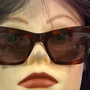 Kurt Geiger London Brown Cat-Eye Sunglasses thumbnail 7