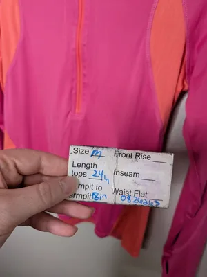Pearl Izumi Womens Pink Orange Long Sleeve Quarter-Zip Cycling Top Size M thumbnail 6