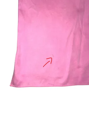 Alice + Olivia Edyth Drapey Sleeve Button Down Pink Collared Top MEDIUM thumbnail 7