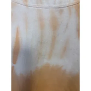 Wild Fox Tie Dye Peach And White‎ Cropped Sweatshirt Size Small thumbnail 5