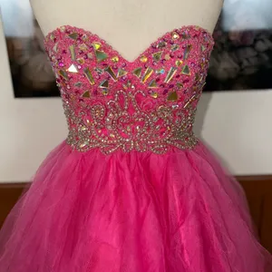 Adorable Aspeed Flamingo Pink Prom Dress thumbnail 4