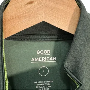 Good American The Dual Life Zip Up Crop Top Size 4 US Large thumbnail 9