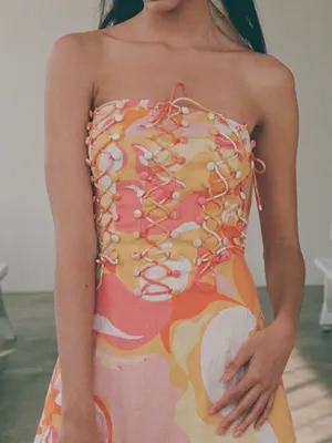 Zaco Saboskirt Kahlo Dress in Calista Sunset thumbnail 4