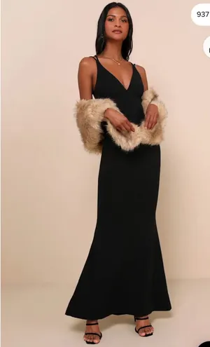 Lulus Faux Fur Brown Stole thumbnail 4