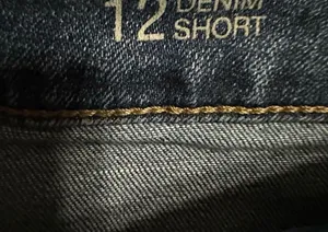 Ana denim blue short shorts thumbnail 3