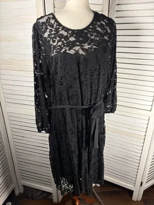 Simply Vera Wang Dress Black Lace XXL thumbnail 2