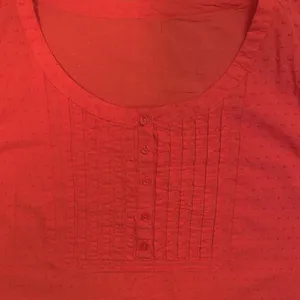 Dress Barn Embroidered Cap Sleeve Button Front Top thumbnail 4