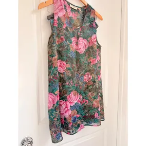 Vintage‎ Victoria Secret Gold Label 2pcs Nightie Undie Satin Floral Sleep Shirt thumbnail 3