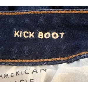 American Eagle Kick Boot Jeans Womens 4 Dark Blue Excellent Next Level Stretch thumbnail 5