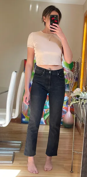 AGOLDE Wilder Straight Leg Jeans in Panoramic thumbnail 5