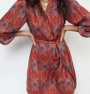Anthropologie Tiny Rosemary‎ Tunic Mini Dress Boho Chic Size M thumbnail 1