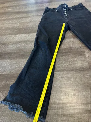 Abercrombie & Fitch Black Ankle Flare High Rise Jeans thumbnail 5