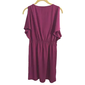 Mossimo‎ Womens Magenta Draped Cowl Neck Cold Shoulder Sleeveless Party Dress S thumbnail 5