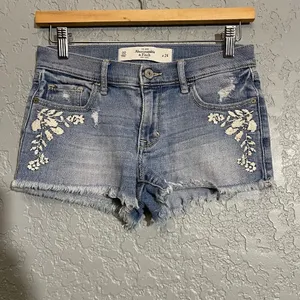 Abercrombie and Fitch Cut Off Shorts Embroidered thumbnail 2