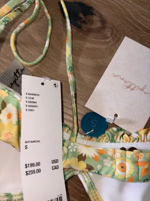 Urban Outfitters Brand new Capittana Floral bikini set small with tags thumbnail 4