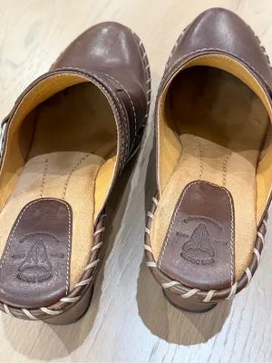 Frye Charlotte Brown Leather Mules - size 6 thumbnail 4