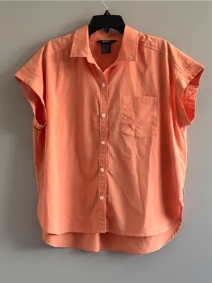 5.11 Tactical Women’s XL‎ Button Front Short Sleeve Shirt Peach Hiking thumbnail 1