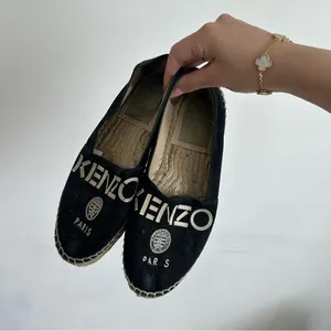 Kenzo Black Suede Espadrille Flat Size 8 thumbnail 2