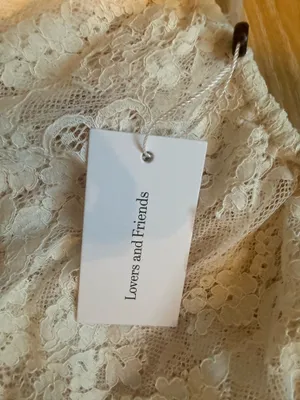 Lovers + Friends Ivory Lace Tiered Top and Skirt thumbnail 7