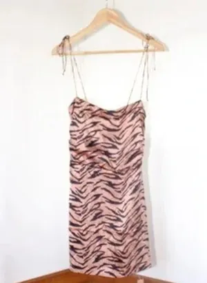 Reformation Silk Encino Dress (Tigerlily) thumbnail 2