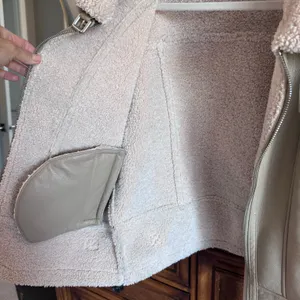 Heartloom Matin Faux Leather Sherpa Coat Jacket Beige Size M thumbnail 7
