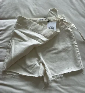 Princess Polly Alrita Denim Skort White thumbnail 3