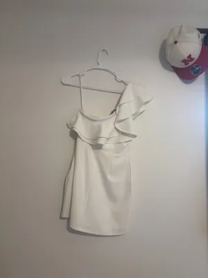 Lulus White One-Shoulder Dress Mini thumbnail 6