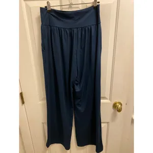 Brand New Halara Women's Size Large Oxford Blue High Waisted Pants Wide Leg thumbnail 3