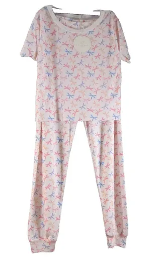 Polkadot England Lounge Set Dragonfly Print NWT Women’s Size Large Pajamas 2‑Pc thumbnail 1