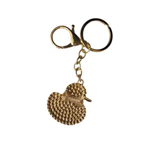 Rhinestone Ducky Bag Tag Key Ring Charm White thumbnail 5