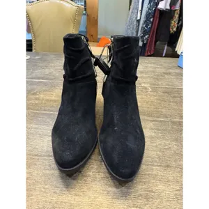 Cole Haan Maple Ankle Boots Womens 5.5 Black Suede Slouchy Booties Zip Up Shoes thumbnail 5
