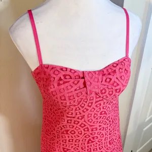 LILLY PULITZER Karina Lace Sweetheart Neck Resort Dress ~Anchor Pull Sz 0🧡 thumbnail 3