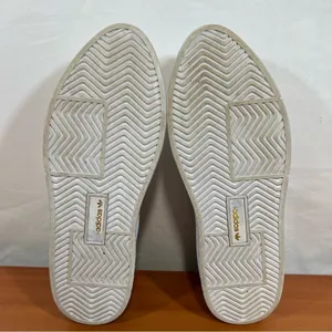 Adidas Sleek Platform White Gold Women's Leather Sneaker Size 8.5 #696 thumbnail 7