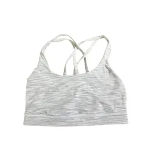 Lululemon Energy Bra Ombre Melange Space Dye EB White Multi Size 4 EUC No Pads thumbnail 3