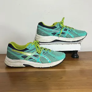 Asics Gel-Contend 3 Womens Teal Lime‎ Green Running Shoes T5F9N Size 7 thumbnail 2