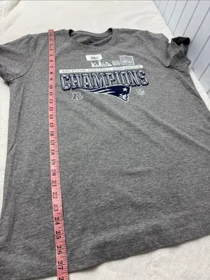Nike Gray New England Patriots Champions Tee Size XL NEW thumbnail 7
